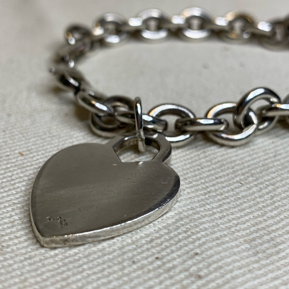 Silver Heart Charm Bracelet